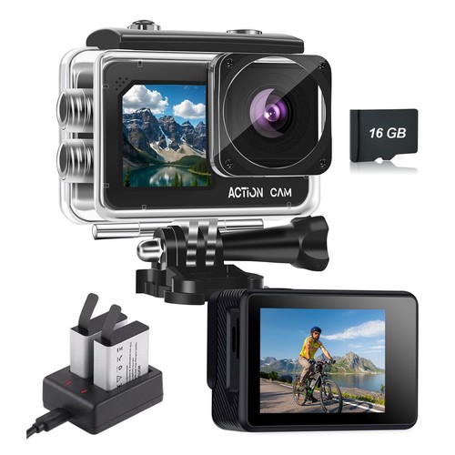 Action cam dual screen - action, dual-screen