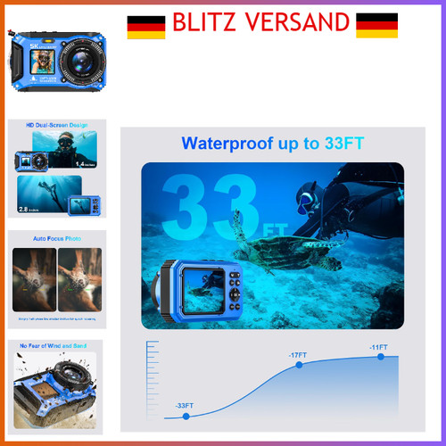 Zanteey unterwasserkamera - unterwasserkamera, 5k