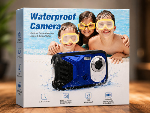 Wasserdichte digitalkamera - wasserdichte,